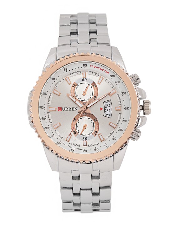 Men Silver-Toned Analogue Watch CUR027