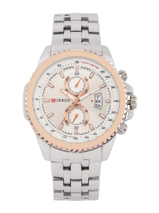 Men Silver-Toned Analogue Watch CUR27