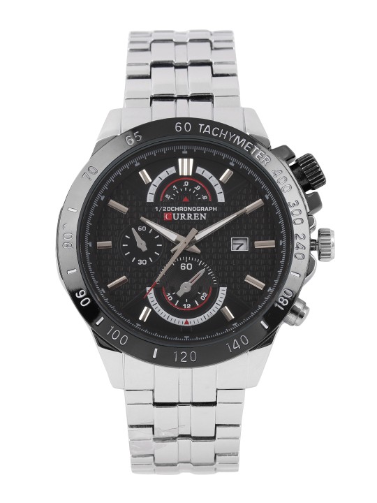 Men Black Analogue Watch 8148BK