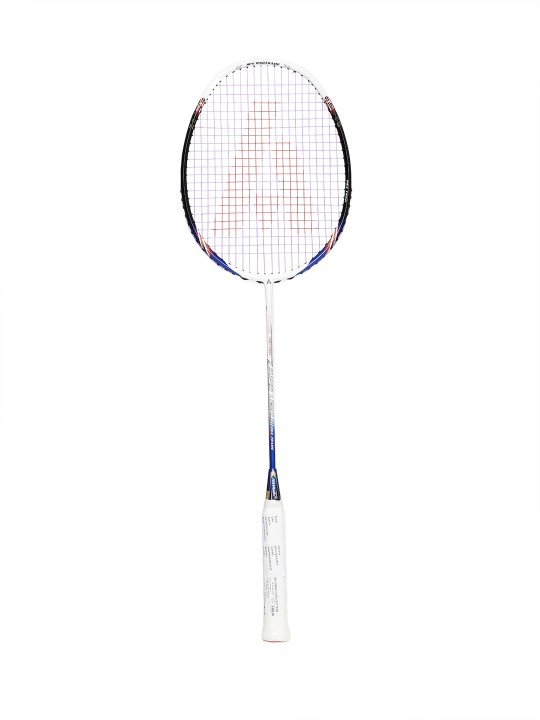 Unisex White & Black Superlight 10 Hex Badminton Racquet