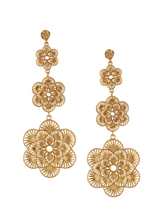 Gold-Toned Classic Drop Earrings