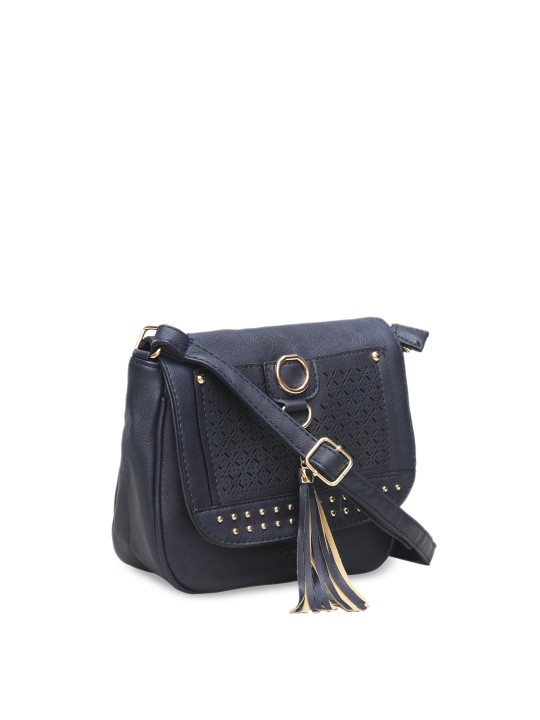 Black Solid Shoulder Bag