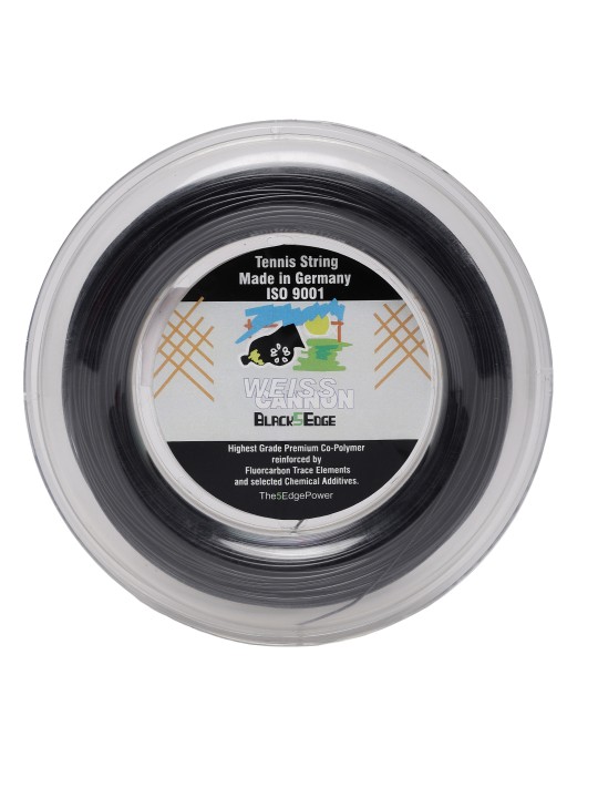 Weiss Cannon Unisex Black 5 Edge 17 1.24 mm Tennis String Reel