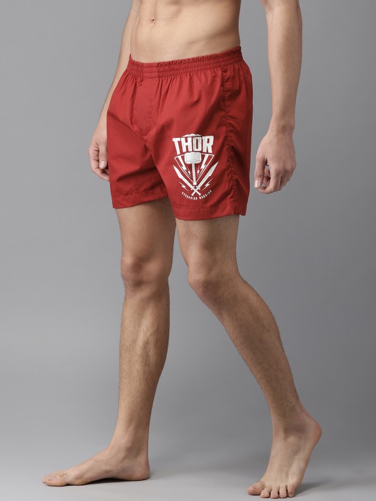 Men Red Printed Boxers MVMB01 XS
