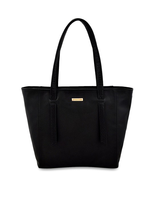 Women Black Solid Shoulder Bag