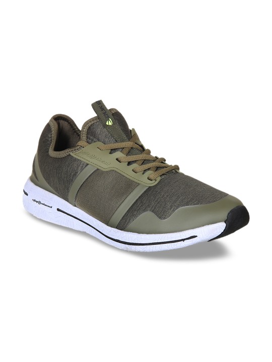Men Olive Green Walking Shoes- Buy 