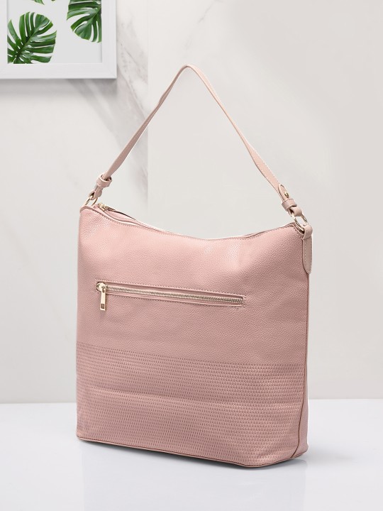 Dressberry pink clearance solid shoulder bag