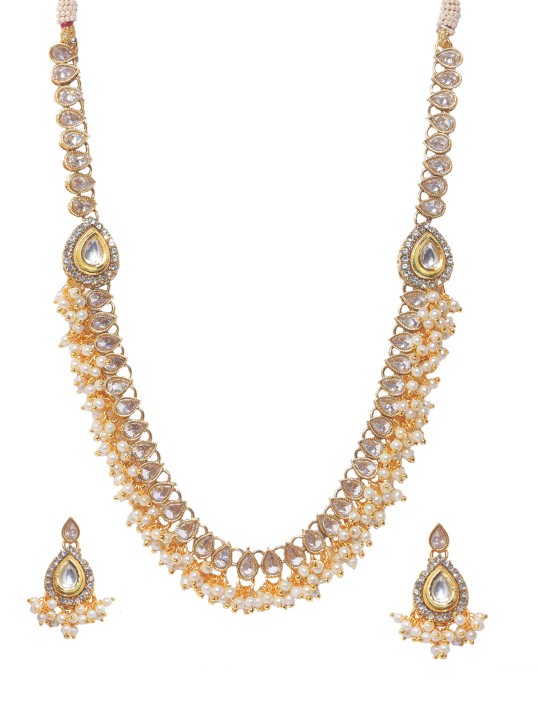 Aradhya Jewellery Arts Multibeaded long gold set