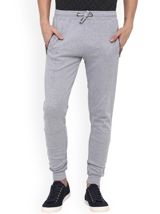 Grey Solid Joggers S