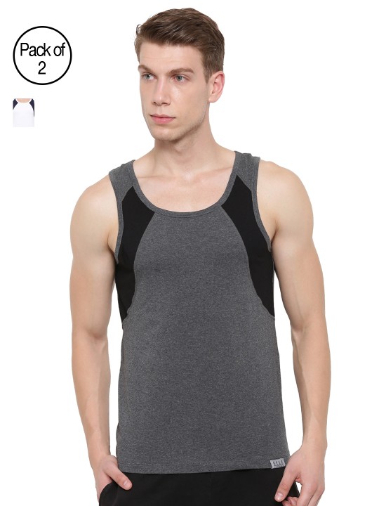 Men Pack of 2 Vests FTNK01 S