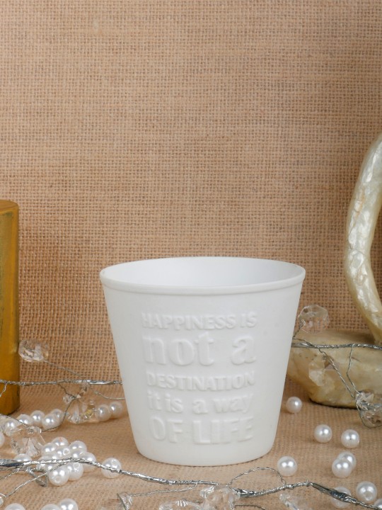 White Cup Tealight Holder