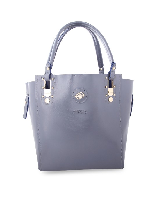 Grey Solid Tote Bag