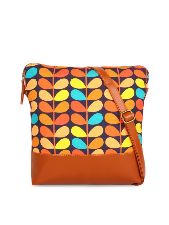 Multicoloured Printed Sling Bag