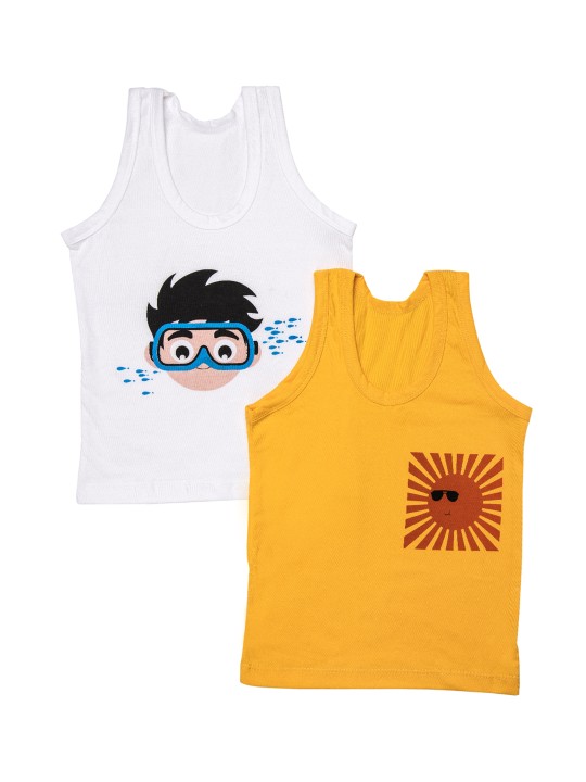 Boys Pack Of 2 Printed Innerwear Vests 2 4y Buy Online In Aruba You Got Plan B Products In Aruba See Prices Reviews And Free Delivery Over 1 ƒ Desertcart