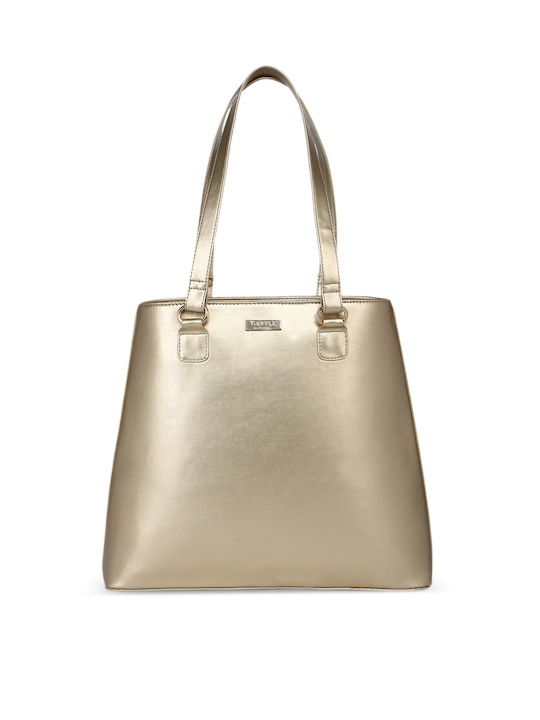 Gold-Toned Solid Shoulder Bag