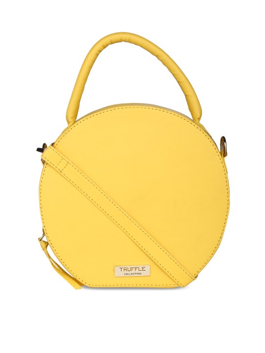 Yellow Solid Sling Bag