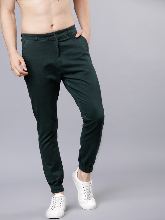 HIGHLANDER Men Green Slim Fit Joggers