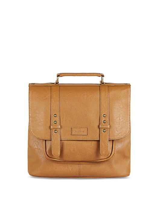 Women Brown Solid Messenger Bag