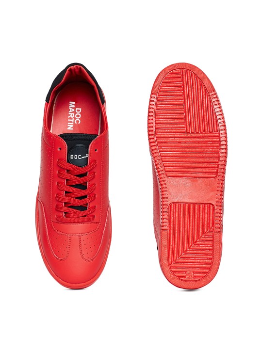 doc martin red sneakers