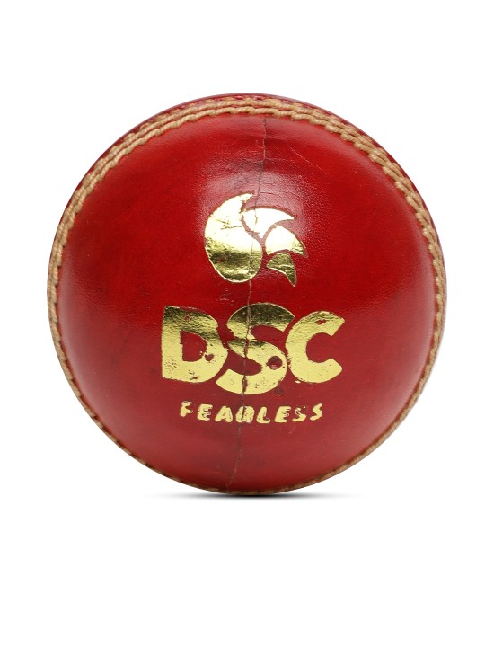 Red Leather Red Dot Cricket Ball