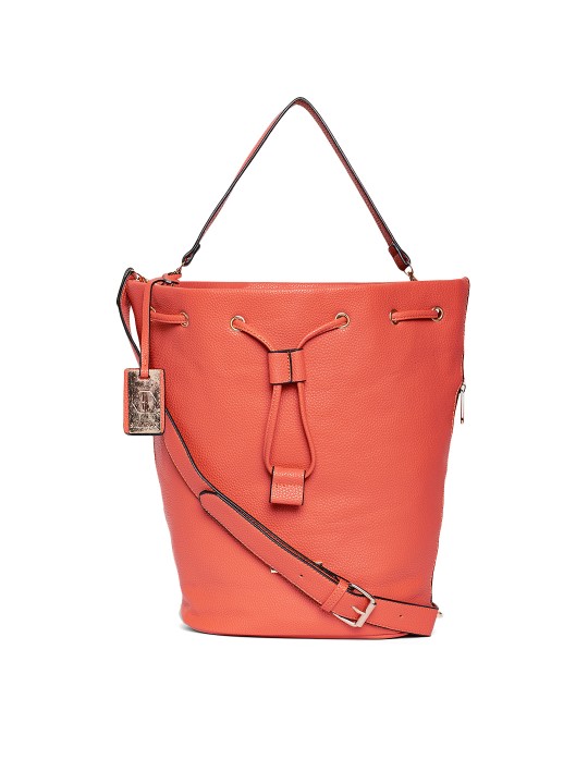 Orange Solid Tote Bag