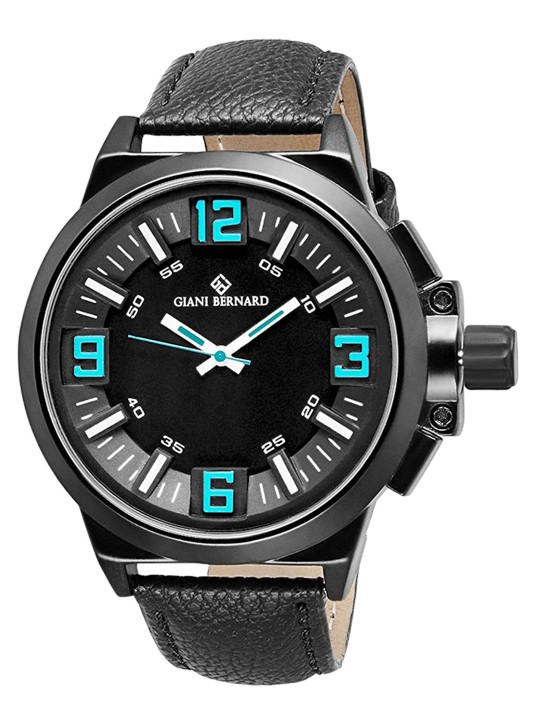 Men Black Analogue Watch GB-126B