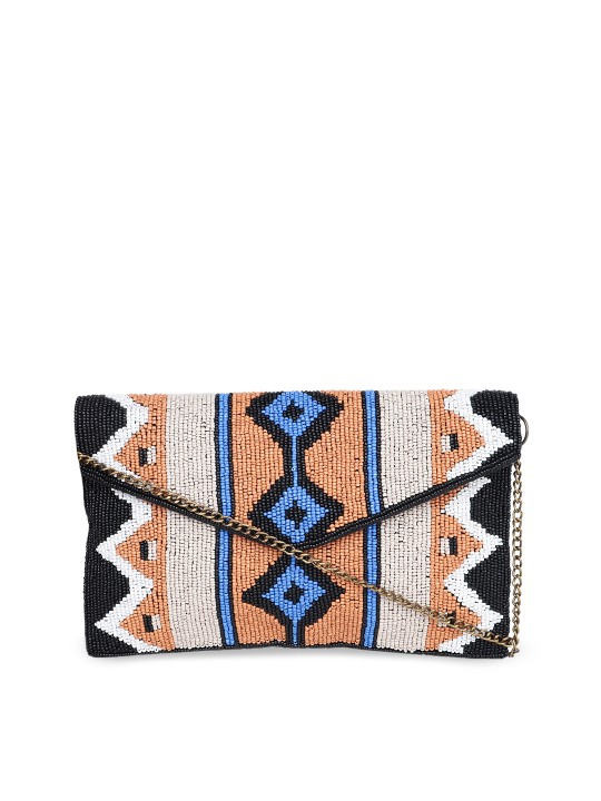 Multicoloured Embellished Clutch