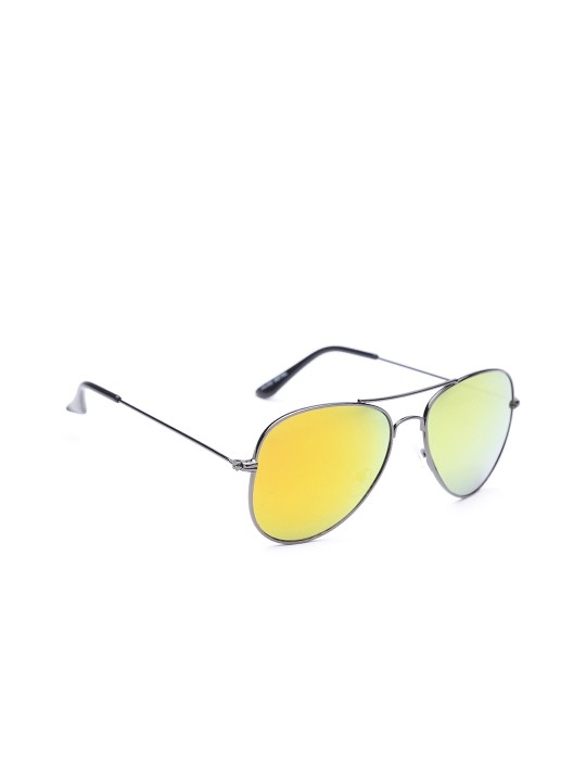 Unisex Mirrored Aviator Sunglasses Rockstar-SM2113-C1