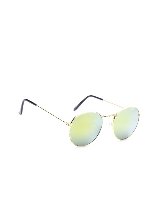 Unisex Mirrored Oval Sunglasses Retro-SM2110-C1