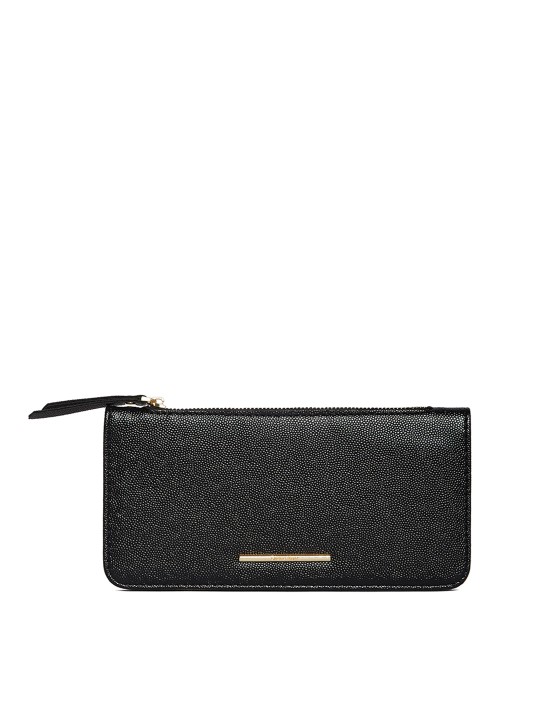 Women Black Solid Money Clip