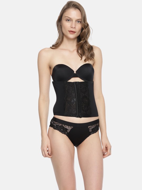 Black Lace Tummy Shaper S