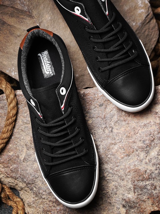 Roadster shoes black sneakers online