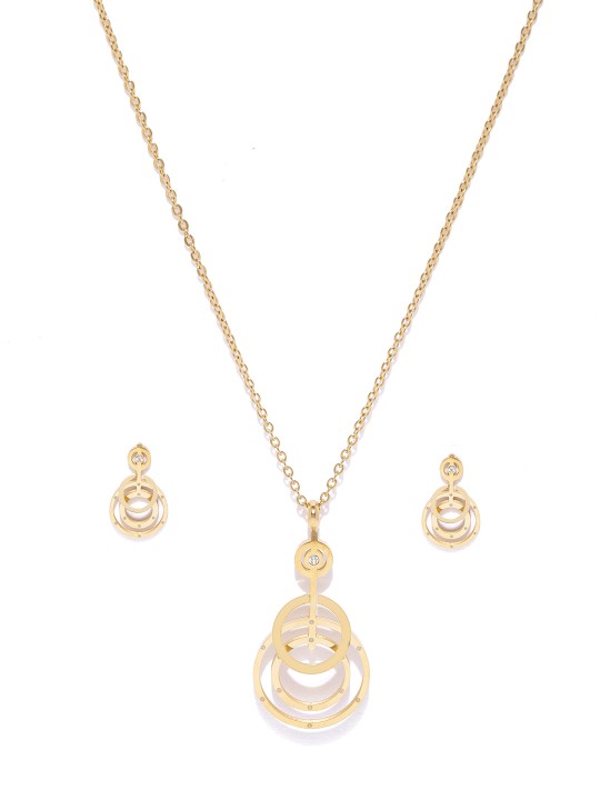 Gold-Toned Jewellery Set