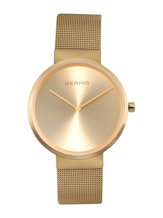 Bering Men Classic Gold Sapphire Crystal Analogue Watch 14539-333