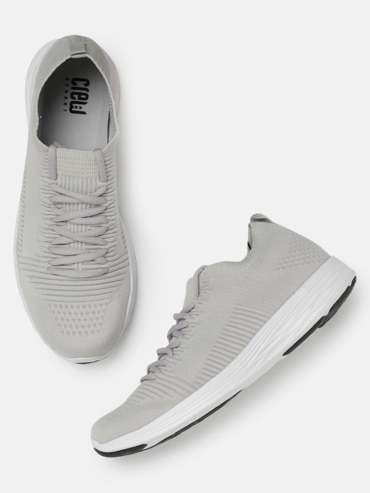 Men Grey Running Shoes 6