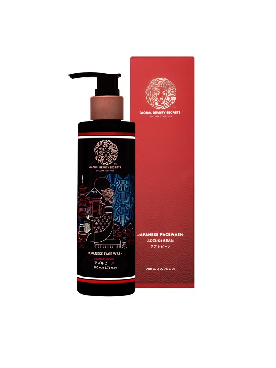 Global Beauty Secrets Japanese Adzuki Bean Face Wash 200 ml