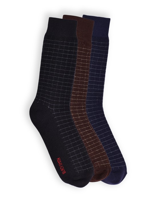 Men Set of 3 Assorted Calf-Length Socks