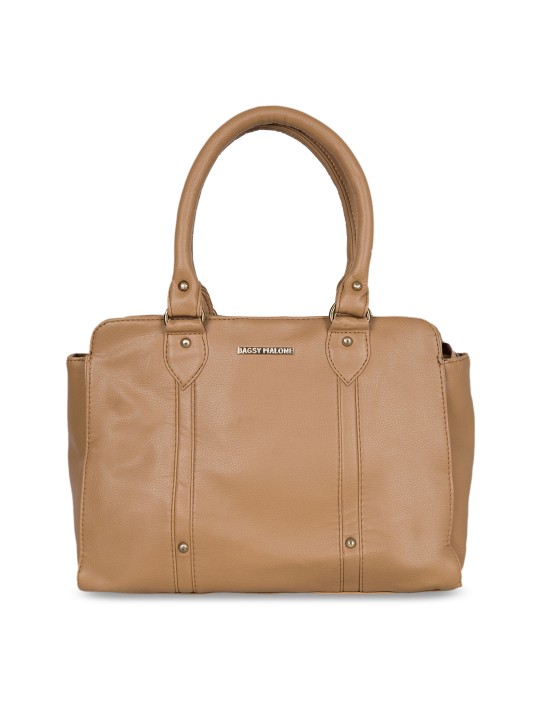 Brown Solid Shoulder Bag