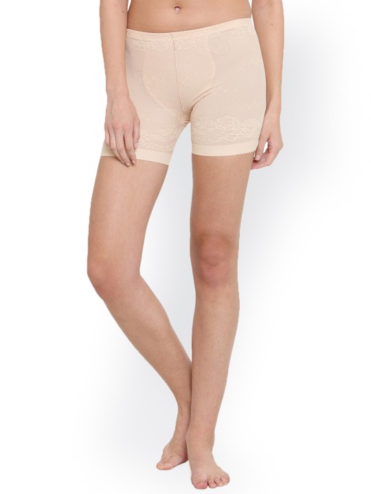 Buy GLAMORASWomen's Nylon Spandex High Waist Tummy Control Mid Thigh Short  Thigh Slimmer Under Dress Shapewear, Free Size, Beige Online at  desertcartZimbabwe