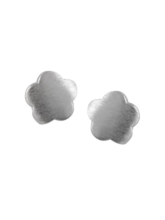 RUBANS 925 SILVER-Toned Floral Studs