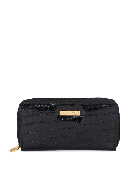 Black Textured Clutch