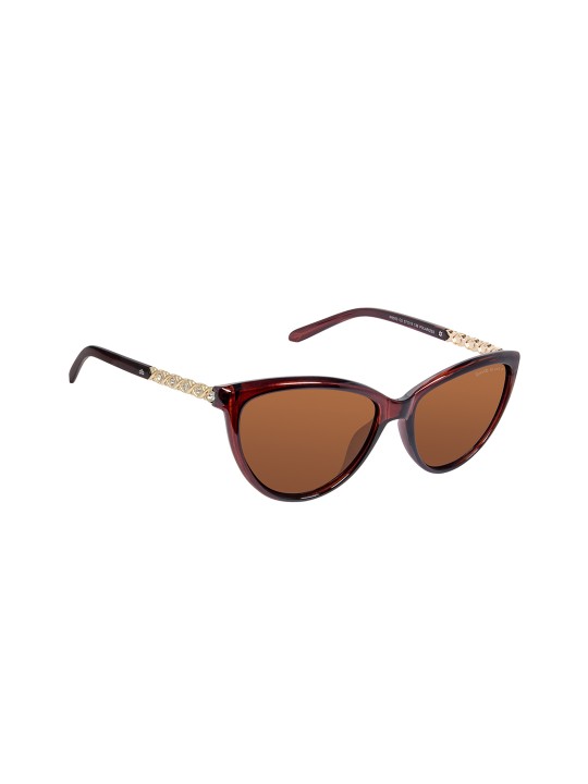 Women Brown Cateye Sunglasses SGDB1301xP6053C2
