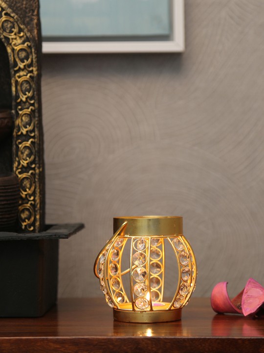 Gold-Toned Candle Holder