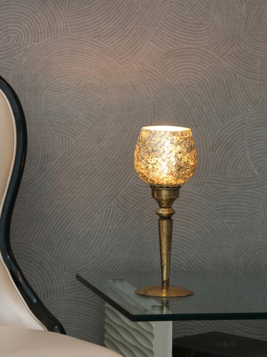 Gold-Toned Candle Holder