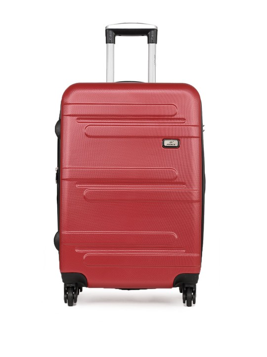 Unisex Red MELBOURNE DLX 4 W Spinner Medium Trolley Suitcase