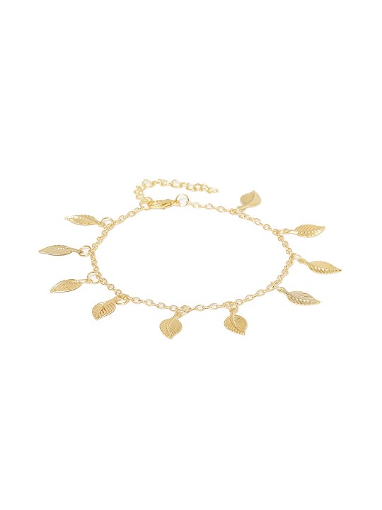 Gold-Toned Charm Anklet