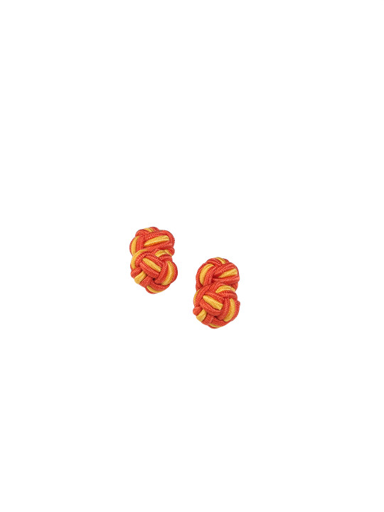 Tossido Orange Floral Cufflinks
