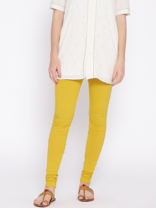 Women Yellow Leggings