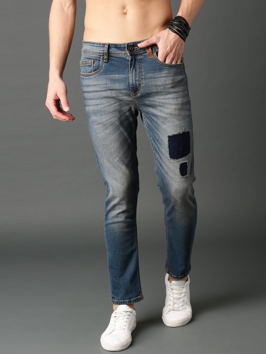 Roadster Men Blue Skinny Fit Mid-Rise Mildly Distressed Stretchable Jeans