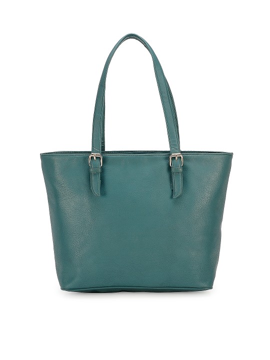 Green Solid Shoulder Bag